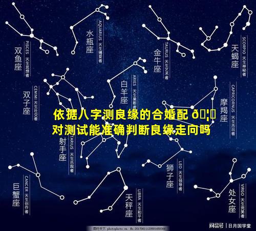 依据八字测良缘的合婚配 🦟 对测试能准确判断良缘走向吗